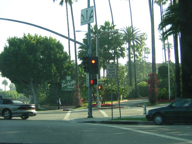 Entrance to the Beverly Hills Hotel