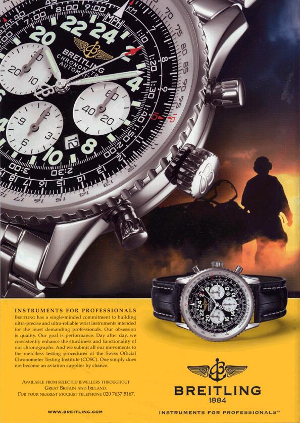 Breitling Cosmonaute advert